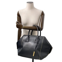 将图像加载到图库查看器中,Stella McCartney ★Studded tote Black Leather