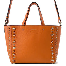 将图像加载到图库查看器中,JIMMY CHOO Pegasi 2WAY Bag Orange Leather Size S