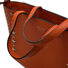 将图像加载到图库查看器中,JIMMY CHOO Pegasi 2WAY Bag Orange Leather Size S