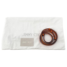 将图像加载到图库查看器中,JIMMY CHOO Pegasi 2WAY Bag Orange Leather Size S
