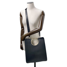 将图像加载到图库查看器中,Ferragamo ★2WAYBag BlackFZ-21 Leather