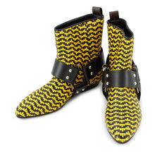 Load image into Gallery viewer, LOUIS VUITTON Rhapsody Line EncreBoots Black/Yellow Leather Size 36