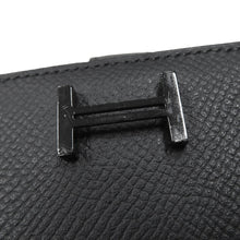Load image into Gallery viewer, HERMES ★Bearn Souffle Monochrome Black Epsom