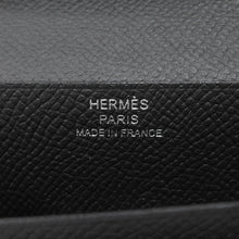 Load image into Gallery viewer, HERMES ★Bearn Souffle Monochrome Black Epsom