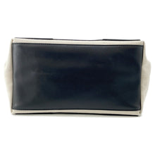 将图像加载到图库查看器中,BALENCIAGA Navy Kabas White/Black339933 Canvas Leather Size S