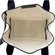 将图像加载到图库查看器中,BALENCIAGA Navy Kabas White/Black339933 Canvas Leather Size S
