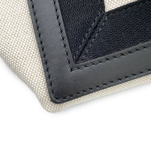 将图像加载到图库查看器中,BALENCIAGA Navy Kabas White/Black339933 Canvas Leather Size S