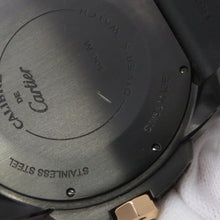 将图像加载到图库查看器中,CARTIER ★Calibre de Cartier Diver W42mm Stainless Steel PG Rubber Black DialW2CA0004