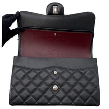 将图像加载到图库查看器中,CHANEL Jumbo Matelasse Double Flap Shoulder Bag BlackA58600 Caviar Leather Size 30
