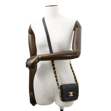Load image into Gallery viewer, CHANEL MatelasseFlap Bag ChainShoulder Bag BlackAS2833 Calf Leather Size Mini
