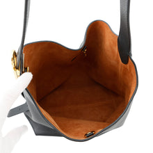 将图像加载到图库查看器中,LOUIS VUITTON ★Lowkey Hobo NoirM24856 Grained Calf Leather Size MM