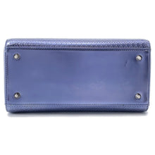 将图像加载到图库查看器中,Dior Lady Dior 2WAY Handbag MetalicPurple Leather Size Medium