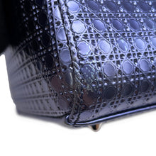 将图像加载到图库查看器中,Dior Lady Dior 2WAY Handbag MetalicPurple Leather Size Medium