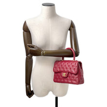 将图像加载到图库查看器中,CHANEL Coco Handle 2WAY Handbag RedA98724 Lambskin Size Small