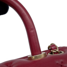 将图像加载到图库查看器中,CHANEL Coco Handle 2WAY Handbag RedA98724 Lambskin Size Small