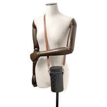 Load image into Gallery viewer, CELINE Triomphe Cylindrical Shoulder Bag Black/Brown PVC Leather