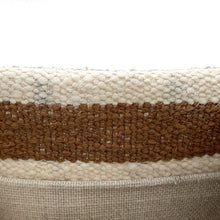 Load image into Gallery viewer, CELINE Cabas Tice Tote Bag Ivory/Brown196762 Canvas Leather Size Large