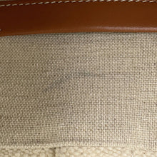 Load image into Gallery viewer, CELINE Cabas Tice Tote Bag Ivory/Brown196762 Canvas Leather Size Large