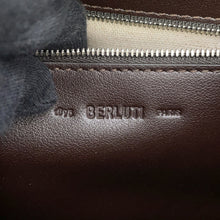 Load image into Gallery viewer, Berluti Rutty Tote Bag Sand Gray Leather Size 38