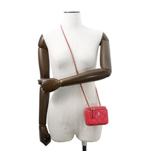 将图像加载到图库查看器中,CHANEL Matelasse Mini Vanity Chain Shoulder Bag PinkAP1340 Caviar Leather