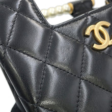 将图像加载到图库查看器中,CHANEL Matelasse Pearl Handle Chain Shoulder Bag BlackAP4520 Lambskin