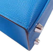 Load image into Gallery viewer, HERMES ★Kelly Sellier Tricolor Blue Zanzibar/Blue de Prusse/Black Epsom Size 25