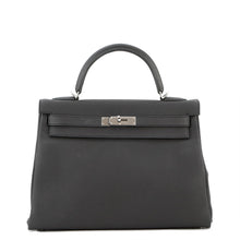 Load image into Gallery viewer, HERMES Kelly Retourne Black Togo Leather Size 32