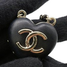 将图像加载到图库查看器中,CHANEL CC Logo Mirror Necklace BlackAB9463 Lambskin