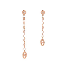 将图像加载到图库查看器中,HERMES Chaine d'Ancre New Farandole Earrings Size TPMH119550B 00 18K Pink Gold