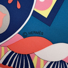 Load image into Gallery viewer, HERMES Carre "Haute Parure" Size 90 Claim/Pink/Blue Silk100%