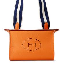 将图像加载到图库查看器中,HERMES ★Videpoches Shoulder Bag Orange Togo Leather