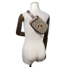将图像加载到图库查看器中,GUCCI Blondie Belt Bag Beige/Brown703807 PVC Leather