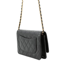 Load image into Gallery viewer, CHANEL Classic Chain Wallet BlackAP4241 Caviar Leather