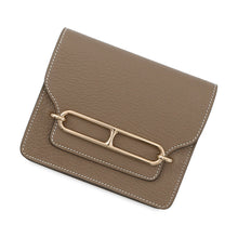 将图像加载到图库查看器中,HERMES Roulis Roulis Slim Etoupe Chevre Myzore Goatskin