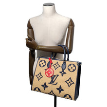 Load image into Gallery viewer, LOUIS VUITTON Onthego BlueM57723 Monogram・Raffia Size MM