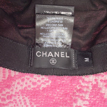 Load image into Gallery viewer, CHANEL ★CC Logo Tweed Bucket Hat Size M PinkAA9768 Nylon70% Silk18% Cotton12%