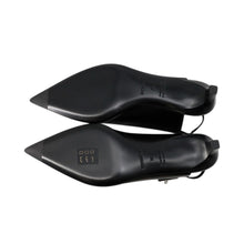 Load image into Gallery viewer, HERMES Pumps Lover Black Leather Size 38