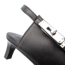 Load image into Gallery viewer, HERMES Pumps Lover Black Leather Size 38