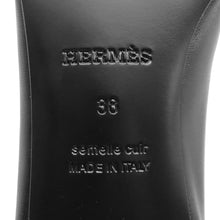 将图像加载到图库查看器中,HERMES Pumps Lover Black Leather Size 38