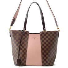 将图像加载到图库查看器中,LOUIS VUITTON Jersy Brown/PinkN44041 Damier Ebene Canvas Taurillon Leatherー