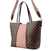 将图像加载到图库查看器中,LOUIS VUITTON Jersy Brown/PinkN44041 Damier Ebene Canvas Taurillon Leatherー
