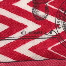 将图像加载到图库查看器中,HERMES Giant Square MANUFACTURE DE BOUCLERIES Buckle workshop Size 140 Rose/Aqua/Rouge Cashmere70% Silk30%
