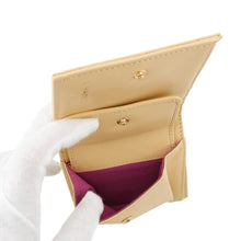 Load image into Gallery viewer, CHANEL Matelasse Bifold Wallet Compact Wallet Yellow/PurpleAP3519 Caviar Leather