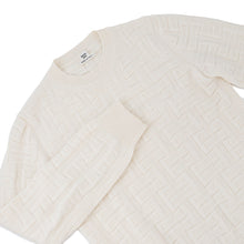 Load image into Gallery viewer, HERMES H Ash Knit Sweater Size 36 Ivory Wool 100%