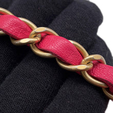 将图像加载到图库查看器中,CHANEL Mini Matelasse ChainShoulder Red/Pink Tweed Boa Size Mini