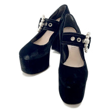 Load image into Gallery viewer, MIUMIU Pumps Black suede Size 37