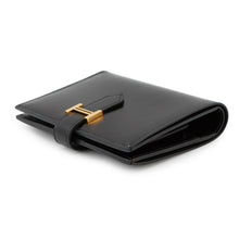 将图像加载到图库查看器中,HERMES ★Bearn Compact Black Box Calf Leather