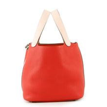 Load image into Gallery viewer, HERMES ★Picotin Lock Touch Rouge Tomate/Rose Eglantine Taurillon Clemence Swift Leather Size MM