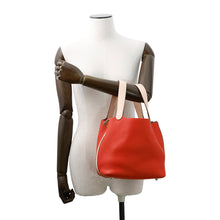 Load image into Gallery viewer, HERMES ★Picotin Lock Touch Rouge Tomate/Rose Eglantine Taurillon Clemence Swift Leather Size MM