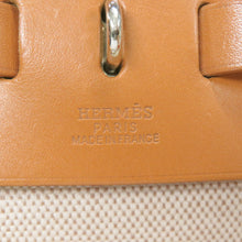 Load image into Gallery viewer, HERMES Herbag Natural Toile H Vache Hunter Leather Size MM